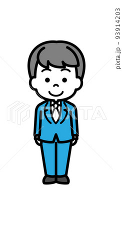 スーツを着たビジネスパーソン【立ち】 スーツを着たビジネスパーソン【立ち】 93914203