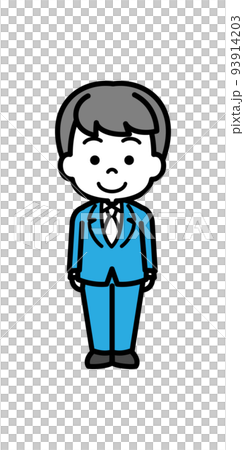 西裝的商務人士[站立] 93914203