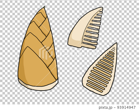 Illustration of bamboo shoots Illustration of bamboo shoots 93914947
