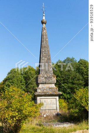 Historical view of old landmark Pyramide de Saint Quentin, France 93916529
