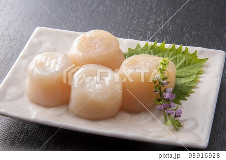 大きくて美味しいホタテ刺身 大きくて美味しいホタテ刺身 93916928