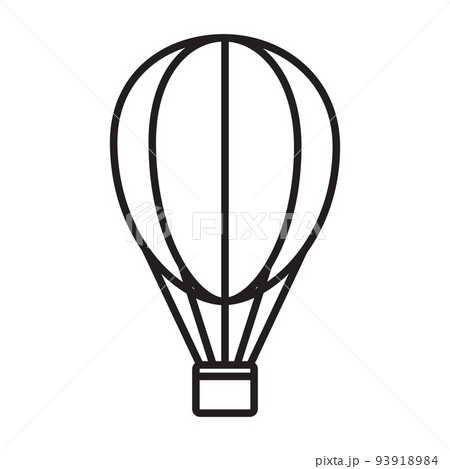 Hot air balloon icon vector for graphic design, logo, website, social media, mobile app, UI illustration 93918984
