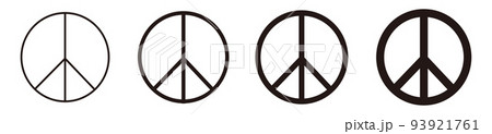 Peace sign no war illustration vector  93921761