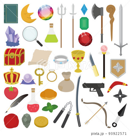 ゲーム風素材セット ゲーム風素材セット 93922571