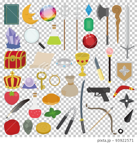 ゲーム風素材セット ゲーム風素材セット 93922571