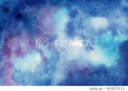 宇宙をイメージした水彩画の背景素材 93923311