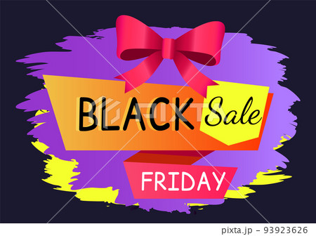 Black Friday Sale, Caption on Label with Promotion 93923626