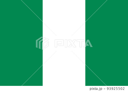 Nigeria vector flag. Aftrican country nation sign 93925502