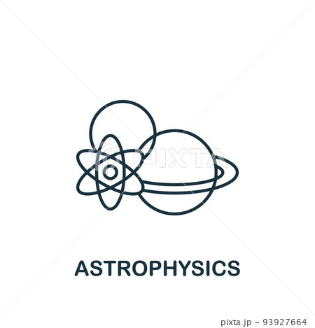 Astrophysics icon. Line simple Science icon for templates, web design and infographics Astrophysics icon. Line simple Science icon for templates, web design and infographics 93927664