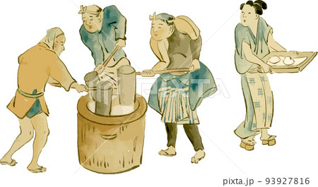 餅つき 餅つき 93927816