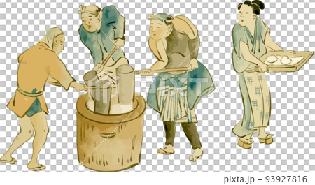 餅つき 餅つき 93927816