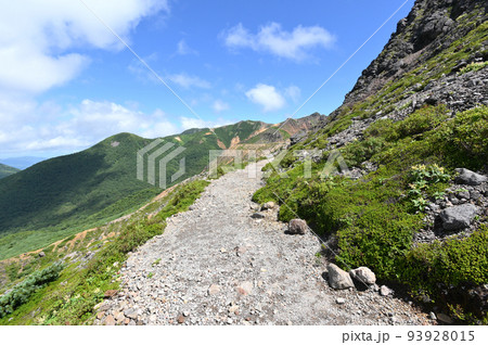 栃木県那須登山道の風景 栃木県那須登山道の風景 93928015