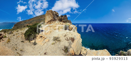 Summer sea coast landscape (Spain). 93929313