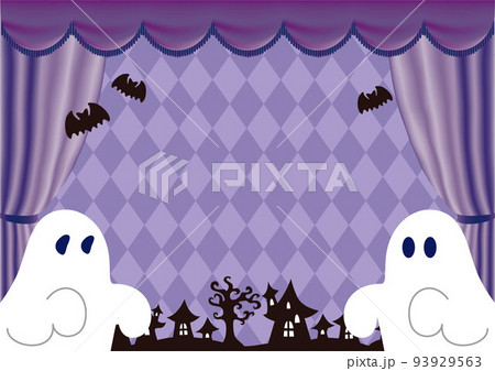 ハロウィンのかわいいフレーム 秋 10月 背景 コピースペース イラスト素材 ハロウィンのかわいいフレーム 秋 10月 背景 コピースペース イラスト素材 93929563