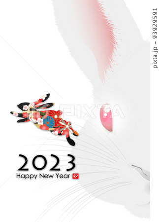 2023年卯年年賀素材 93929591