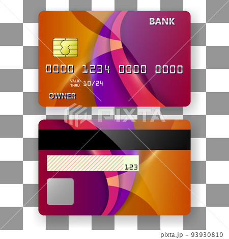 banking card template background wave nila 93930810