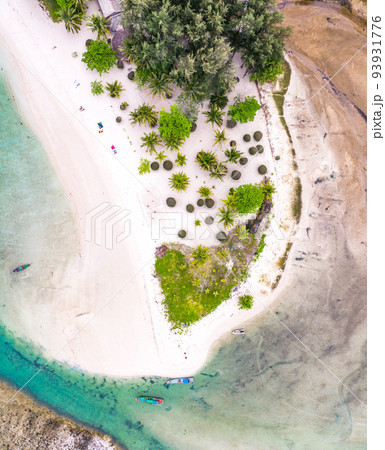 Aerial view of Malibu beach in Koh Phangan, Thailand 93931776