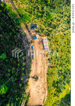 Rice terraces near Doi Tapang viewpoint in Chumphon, Thailand 93932391