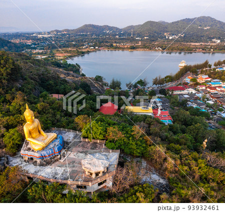 Big Buddha over the Khao Tao reservoir in Hua Hin, in Prachuap Khiri Khan, Thailand 93932461