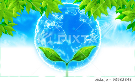 若葉と地球_環境_SDGs_エコロジー_イメージ 93932848