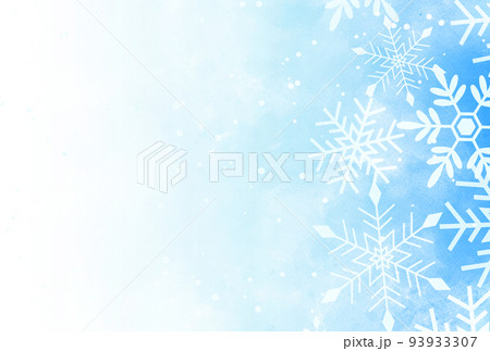 背景素材_水彩テクスチャ_雪 背景素材_水彩テクスチャ_雪 93933307