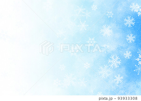 背景素材_水彩テクスチャ_雪 背景素材_水彩テクスチャ_雪 93933308