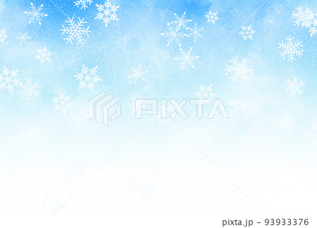 背景素材_水彩テクスチャ_雪 背景素材_水彩テクスチャ_雪 93933376