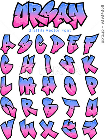 bubble letters graffiti j