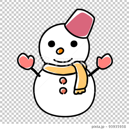 雪だるまのイラスト 93935938