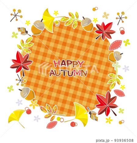 秋 紅葉の素材 フレーム 93936508