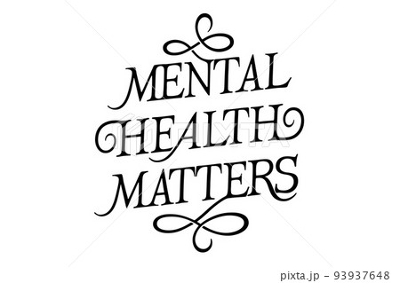Mental Health Matters lettering 93937648
