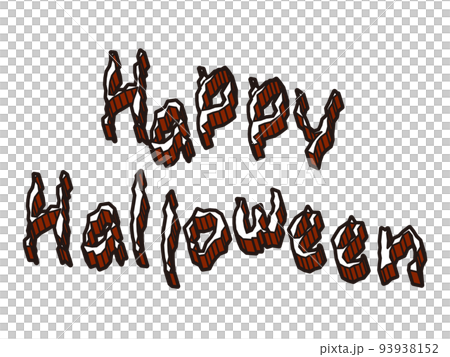 Distorted Happy Halloween character material 93938152