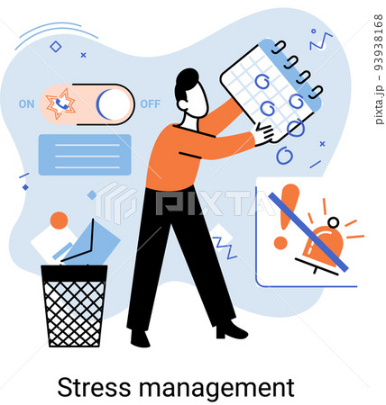 stress management clipart