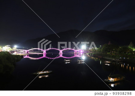 夏の錦帯橋の夜!山口県観光岩国市2022 ライトアップKintaikyo Bridge 夏の錦帯橋の夜!山口県観光岩国市2022 ライトアップKintaikyo Bridge 93938298