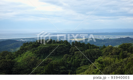 宝達山中腹より羽咋市方面の眺め 93940003