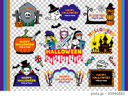 Halloween title SET 93940882