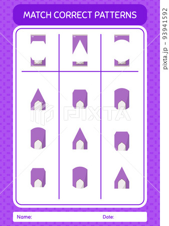 Match pattern game with prayer rug. worksheet for preschool kids, kids activity sheet Match pattern game with prayer rug. worksheet for preschool kids, kids activity sheet 93941592