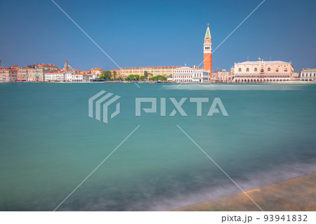 St. Mark's Square from San Giorgio Maggiore island and Grand canal, Venice St. Mark's Square from San Giorgio Maggiore island and Grand canal, Venice 93941832