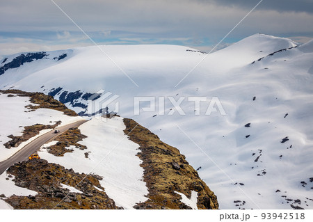 Old Strynefjell Mountain Road in Vestland mountains, Norway, Scandinavia Old Strynefjell Mountain Road in Vestland mountains, Norway, Scandinavia 93942518