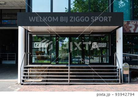 Hilversum, North Holland, The Netherlands, Headquarters of the Dutch broadcasting company Ziggo sport 93942794