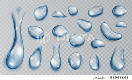 Translucent water drops Translucent water drops 93948343