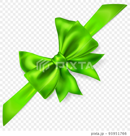 Beautiful bow with diagonally ribbonのイラスト素材 [93951766] - PIXTA