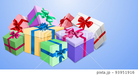 Background with gift boxes 93951916