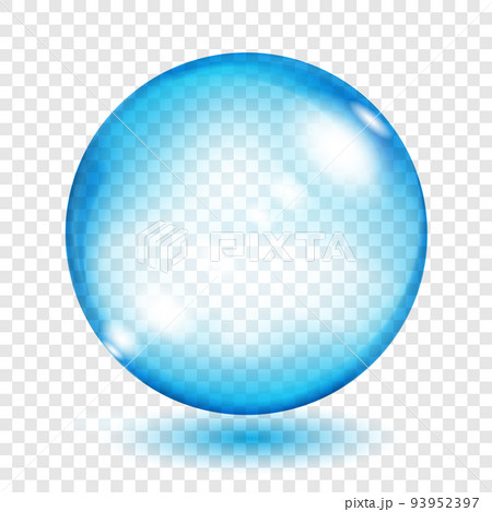 Transparent light blue sphere Transparent light blue sphere 93952397