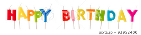 words happy birthday made of anniversary candles words happy birthday made of anniversary candles 93952400