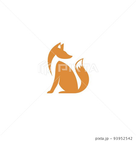 Fox icon logo design illustration 93952542