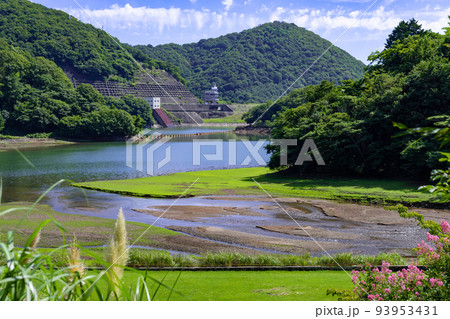静岡県伊東市　松川湖　奥野ダム　公園 93953431