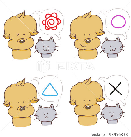 犬とねこのサイン 93956338