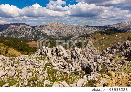 View of mountains near Konya and Isparta, Turkey 93958528