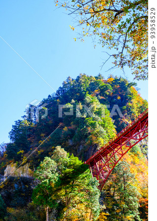 黒部峡谷（秋）：奥鐘橋 93958529